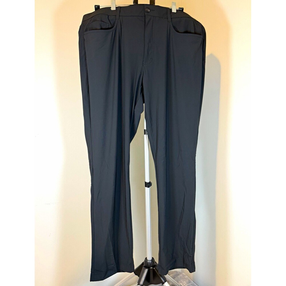 Callaway Men's Golf Pants Black 38x30 Stretch Flat Front Straight Leg Pockets